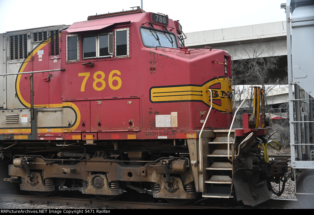 BNSF 786 - Cab